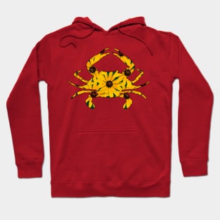 Black Eyed Susan Crab (Red) Hoodie